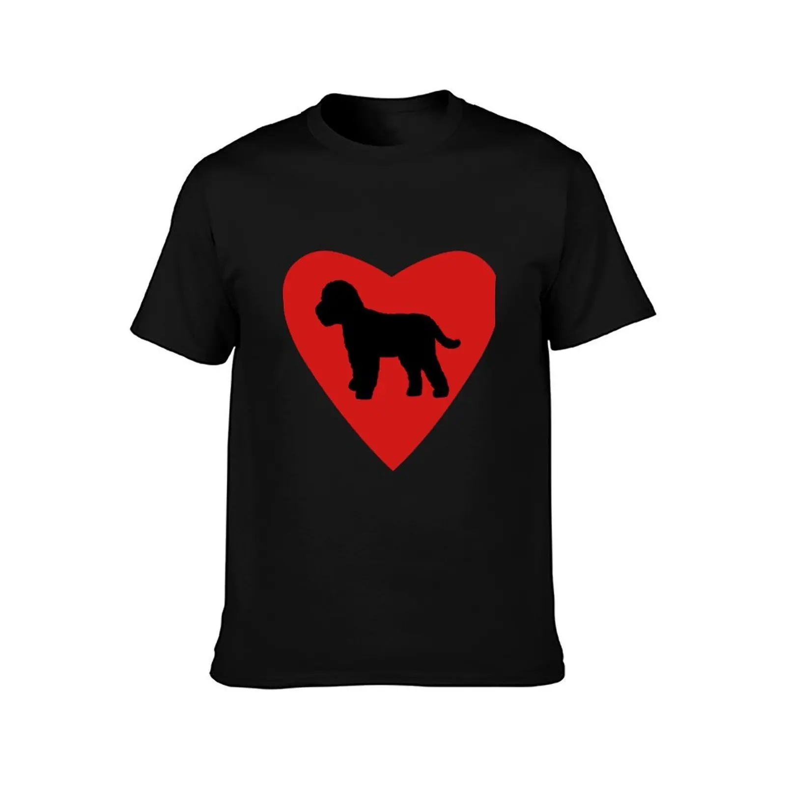 Cockapoo Dog Love Heart T-Shirt Stain Resistant Casual Tee T-Shirt