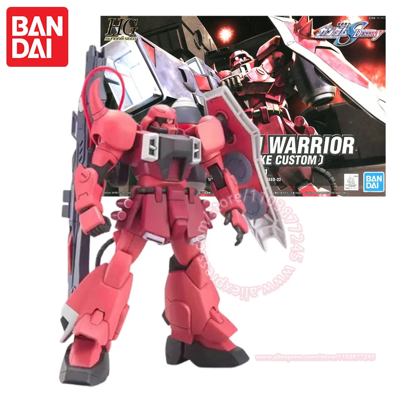 BANDAI HG SEED 1/144 GUNNER ZAKU WARRIOR Animation Peripherals Trendy Figures Assembling Model Children's Toy Action Figures