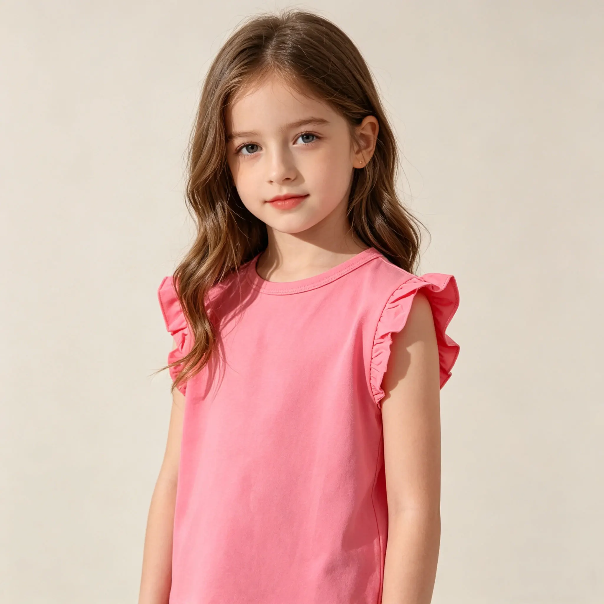 Girls T-shirts Summer 2026 Lotus Leaf Short Sleeve Tops for Kids Fashion Children Blouse Toddler Princess T-Shirts Baby Clothing