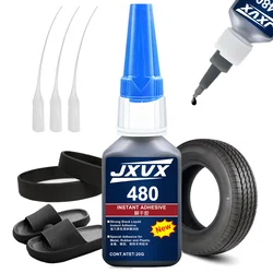 Supercolle noire 480, cyanoacrylate noir à séchage rapide pour cuir, caoutchouc, pneus et plastique. Colle liquide haute résistance, Réparation Fissures, Contact Téléphone portable Tablette Réparation Adhésif