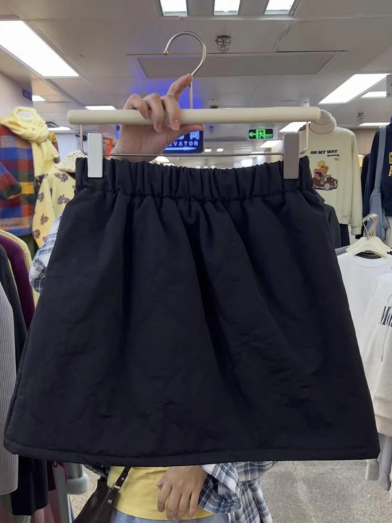 

Slimming High Waist Cotton f Skirt Women's Sli Elastic Waist Commute Sle Winter New Arrival Faion Trend
