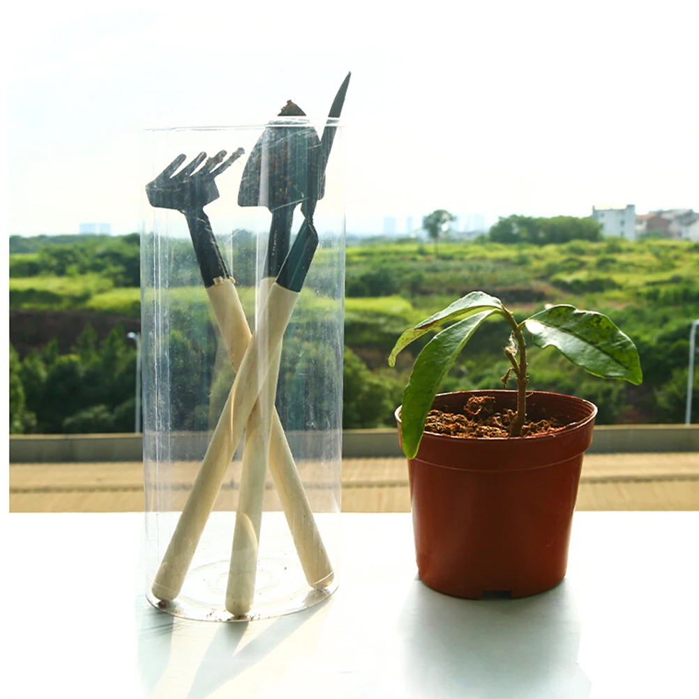 

3PCS Mini Garden Tool Set Bamboo H Ergonomic Lightweight Gardening Kit Kids Playing House Planting Shovels Horticulture