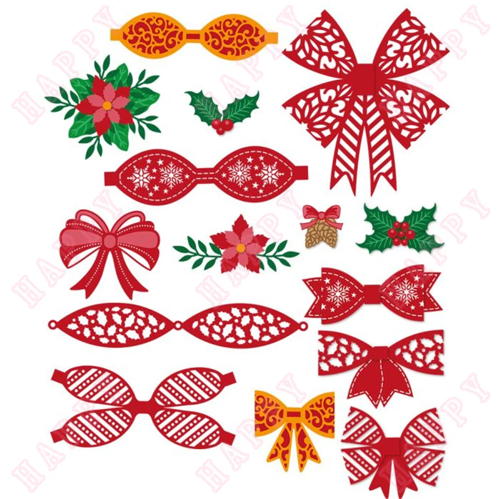 

Metal Cutting Dies Festive Build A Bow Craft Making DIY Diary Scrapbooking Decoration Embossing Template Greeting Card Handmade