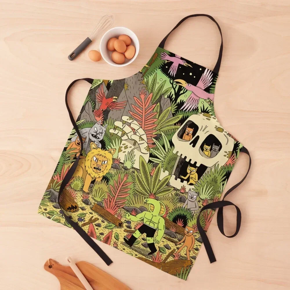 

The Jungle Apron For Cooking innovative kitchen and home items chef costume Kitchen For Women Apron