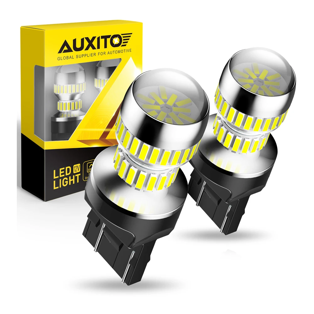 2 sztuki T20 7443 W21 5W LED SRCK żarówka standardowe gniazdo 7440 W21W LED DRL światła parkowania kierunkowskazy z hamulcem wstecznym lampa tylna 12V