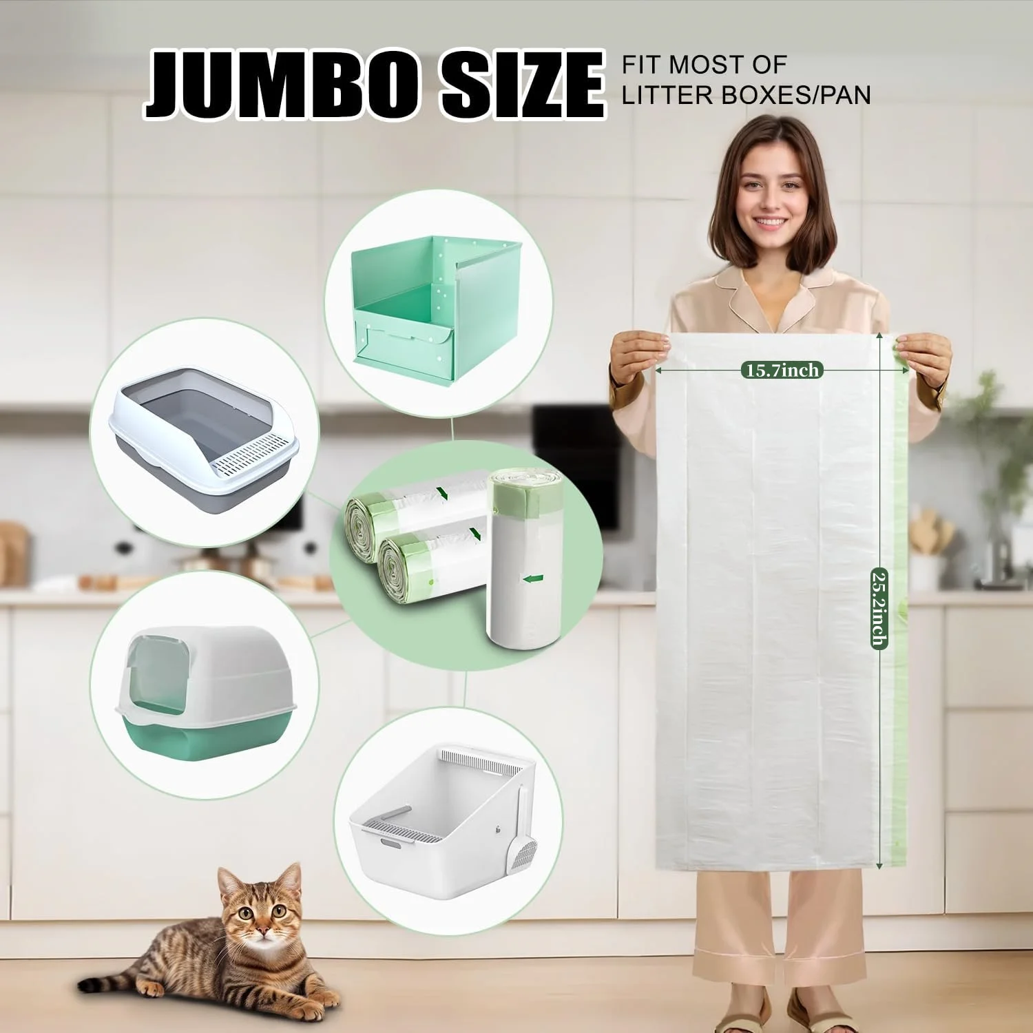 Thumbnail 3 - #57 Latest Cat Litter Box Liners Offers