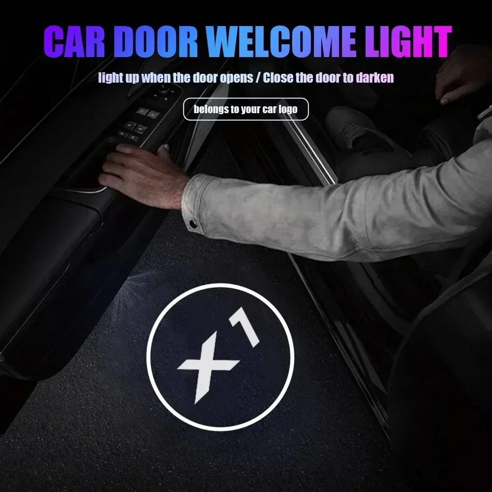 2 Stück LED-Licht Autotür-Willkommensprojektorleuchten Geister-Schatten-Höflichkeitslampe für BMW X1 F48 F49 2016-2021 Dekor-Zubehör – Detail 1