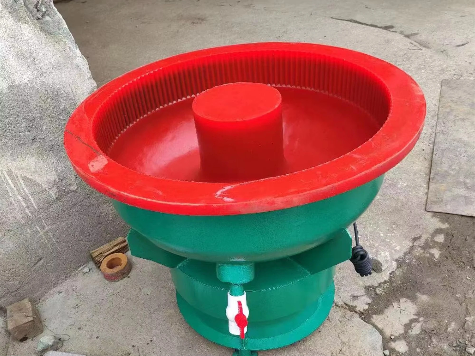 Vibratory Tumbler 60L Metal Rims Vibrating Stone Rotary Polishing Tumbling Vibration Tumbler Metal Sheet Part Deburring Machine - view 3