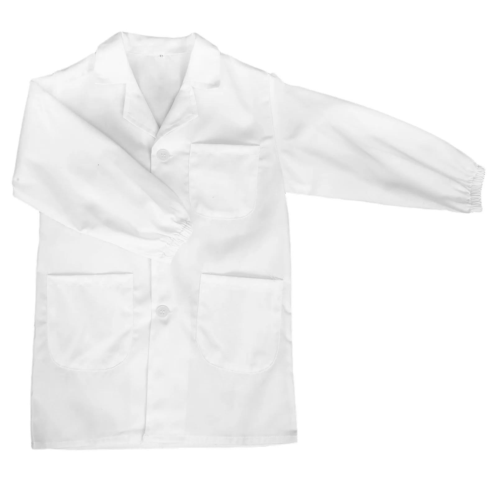 معطف مختبر العلوم ملابس تجربة واقية للمدرسة فئة الكيمياء اللوازم التعليمية #3