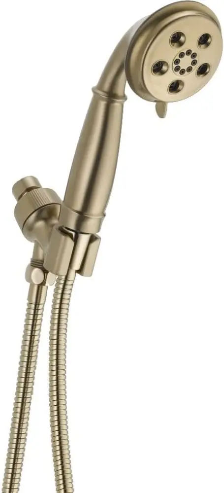 

Hand Shower Attachment Champagne Bronze Finish 0.5 GPM Wall Mounted Bathroom Faucet Accessory Modern Style