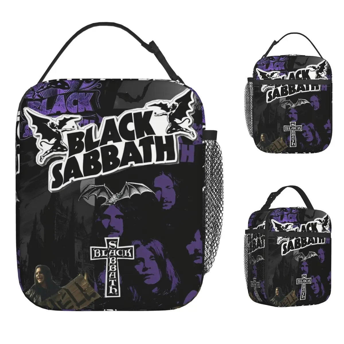 

Black Sabbath And Ozzy Osbourne Rock Band Lunch Bag Lunch Box Men Outdoor Picnic Print Cooler Bag Oxford Thermal Tote Handbags