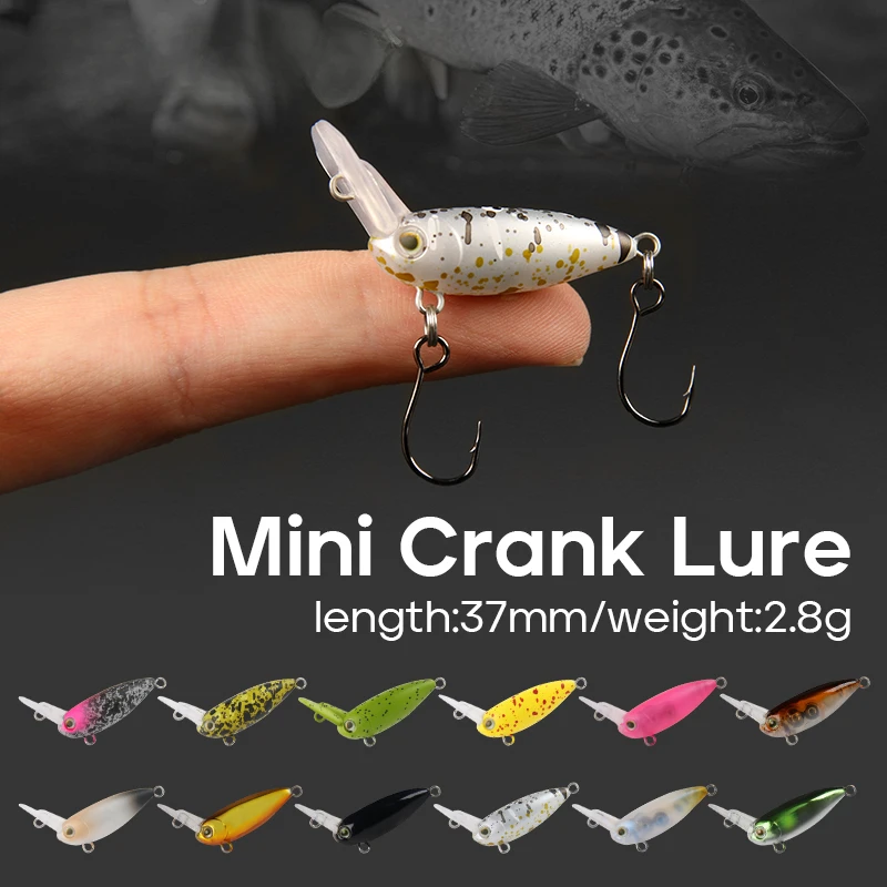 1PCS 30mm 3.5g Fishing Lures Crankbait Slow Sinking Hard Artificial Bait For Area Trout BASS LURE