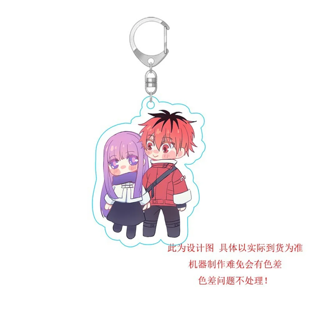 20PCS Anime  Journey's End Frieren at the Funeral Acrylic Keychain Model Cosplay Characters Ornament Accessories Goods Collectio