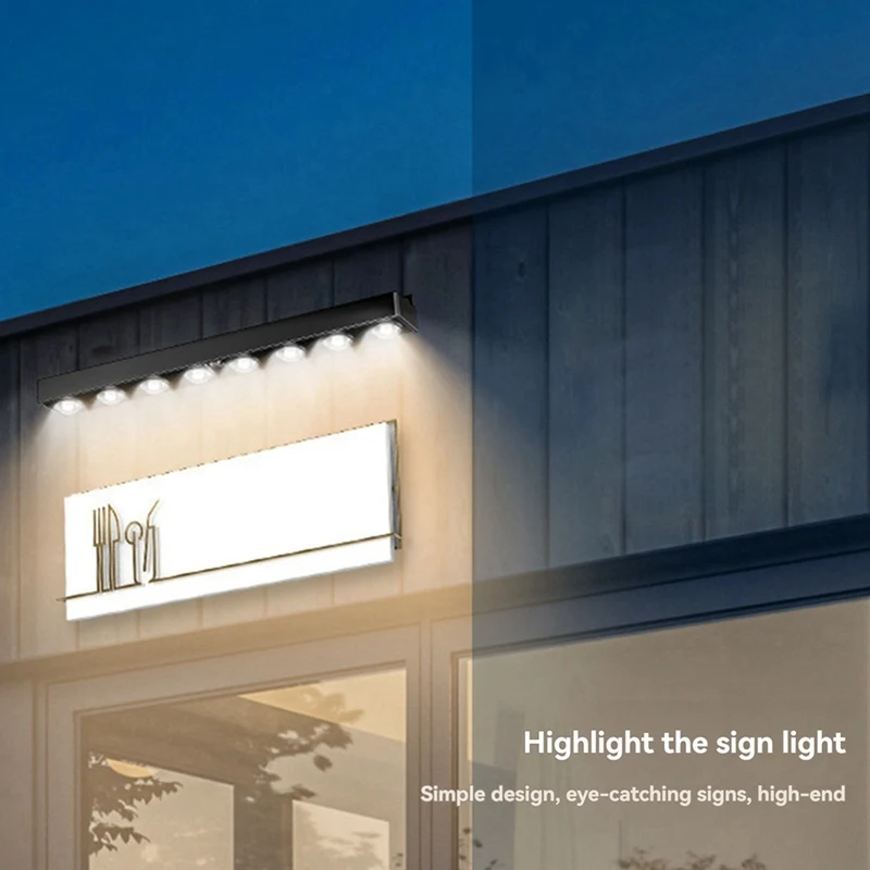 Solar Real Outdoor Patio Light Sign Pillar Light Outdoor Led Lightsign Light Outdoor Sign 4-Light