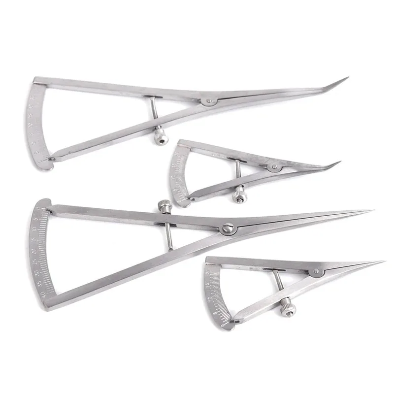 

4Pcs Dental Premium Castroviejo Screw-Locking Caliper-Measuring Surgical Calipers 4 Szie Dentist Medical Ruler