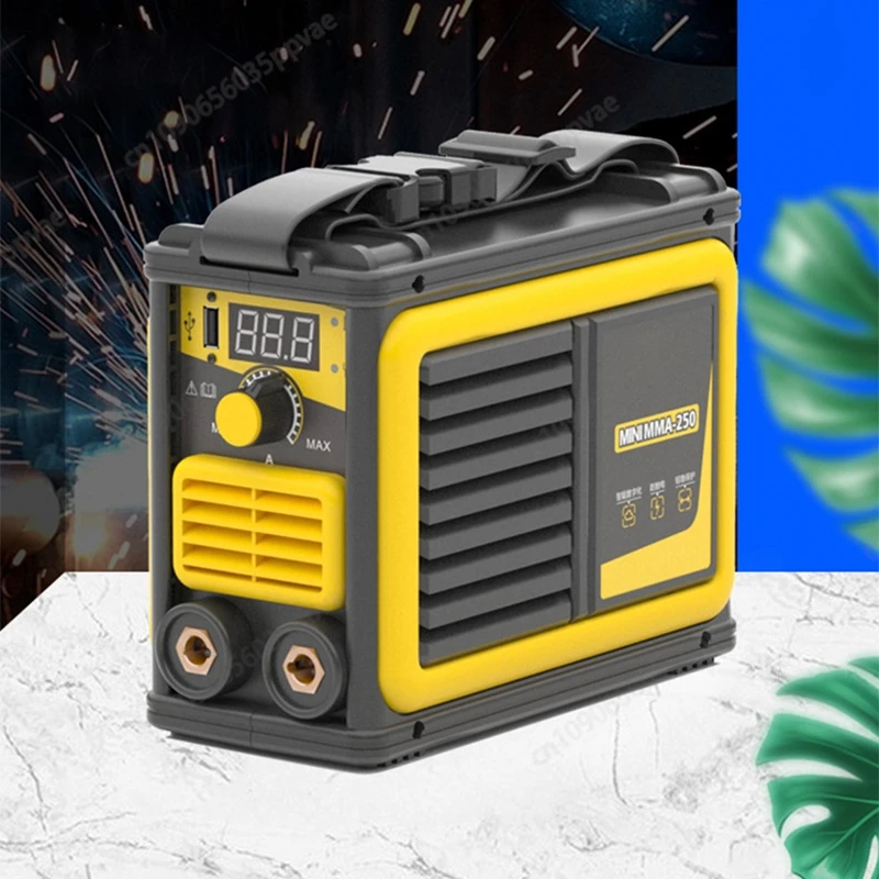 Mini MMA250 Welding Machine Inverter DC Portable Dual Voltage 110V 220V With Digital Display Hot Start For Home DIY Metal Repair