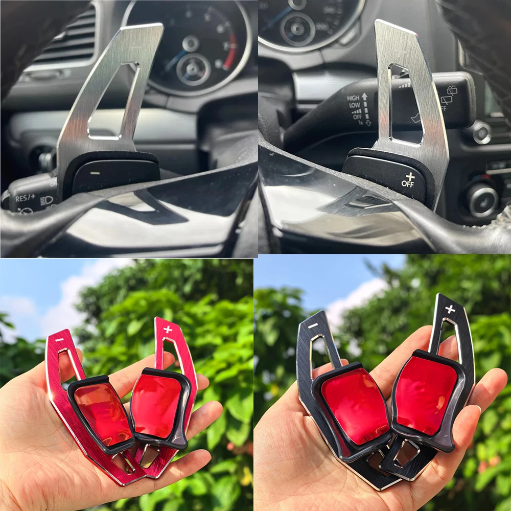 DSG Steering Wheel Paddle Extension Shift Cover For VW Golf 5 6 MK6 GTI R Jetta MK5 Passat B6 B7 CC Polo Sharan Tiguan Seat Leon