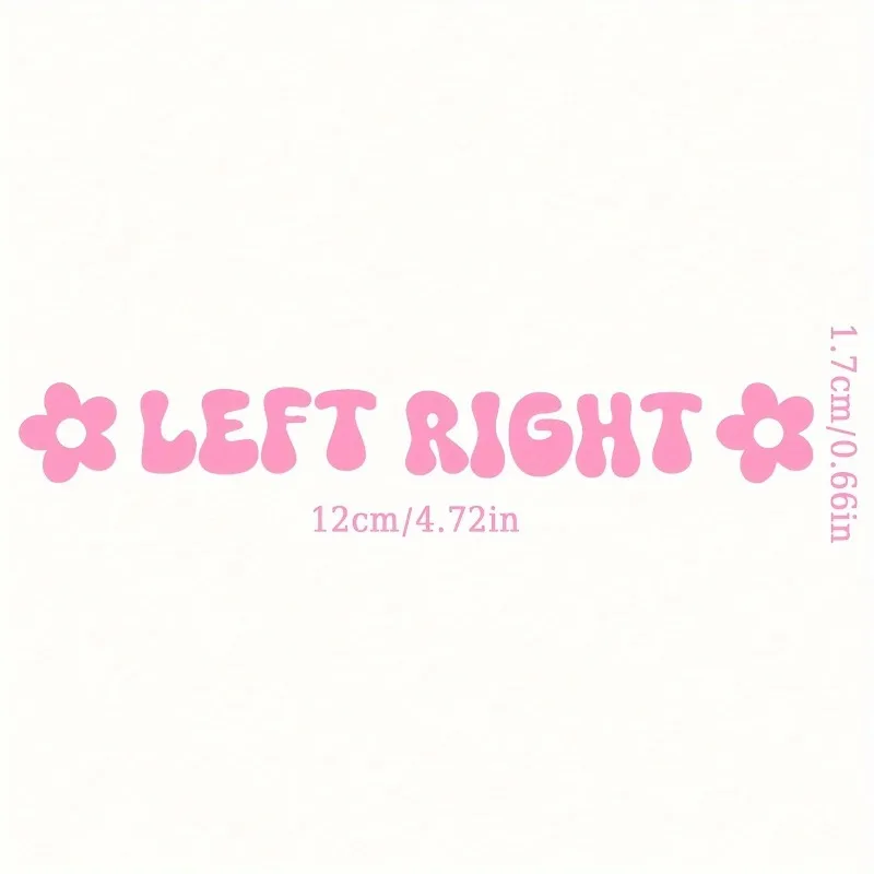 1set Left Right Flower Vinyl Sticker Waterproof Decal for Car Motorcycle Rearview Mirror Window Decor