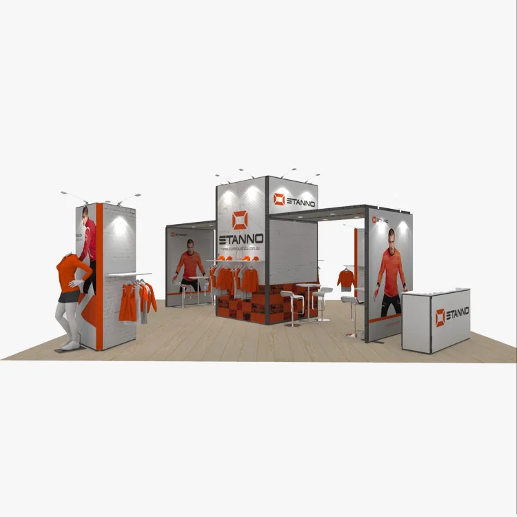 20x20ft Modular Design Idea Exhibition System Aluminium Material Trade Show Booth