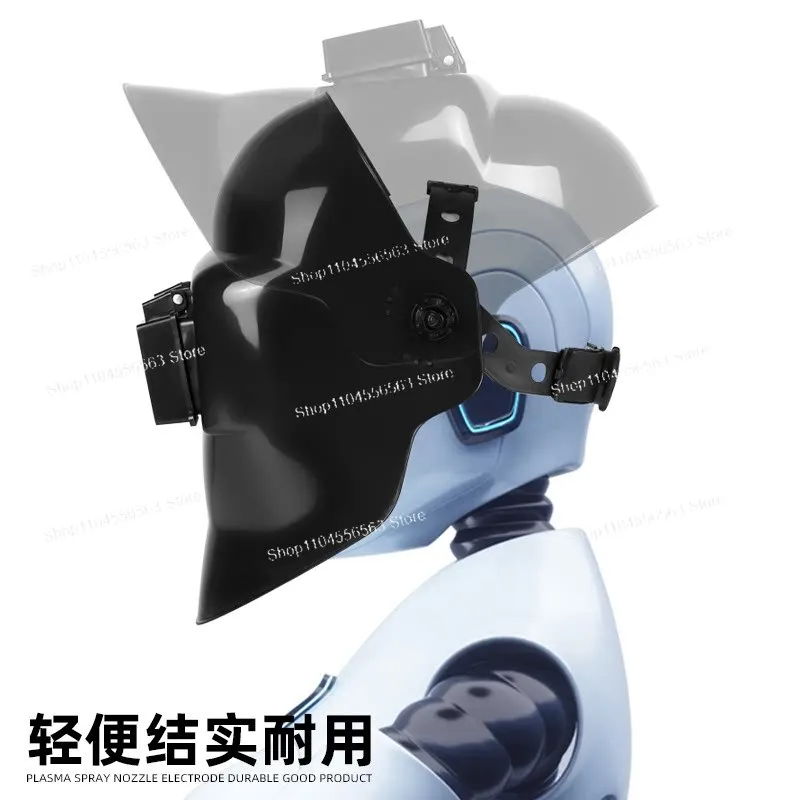 Flip Up Welding Mask, Head-Mounted Lightweight Auto Darkening Hood for TIG/Arc/Gas Welding, Full Face Protection with Grind Mode