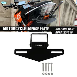 Motorcycle Tail Tidy Fender Eliminator Registration License Plate Mount Holder LED Light For Duke 200/250/390 Duke390 2017-2021