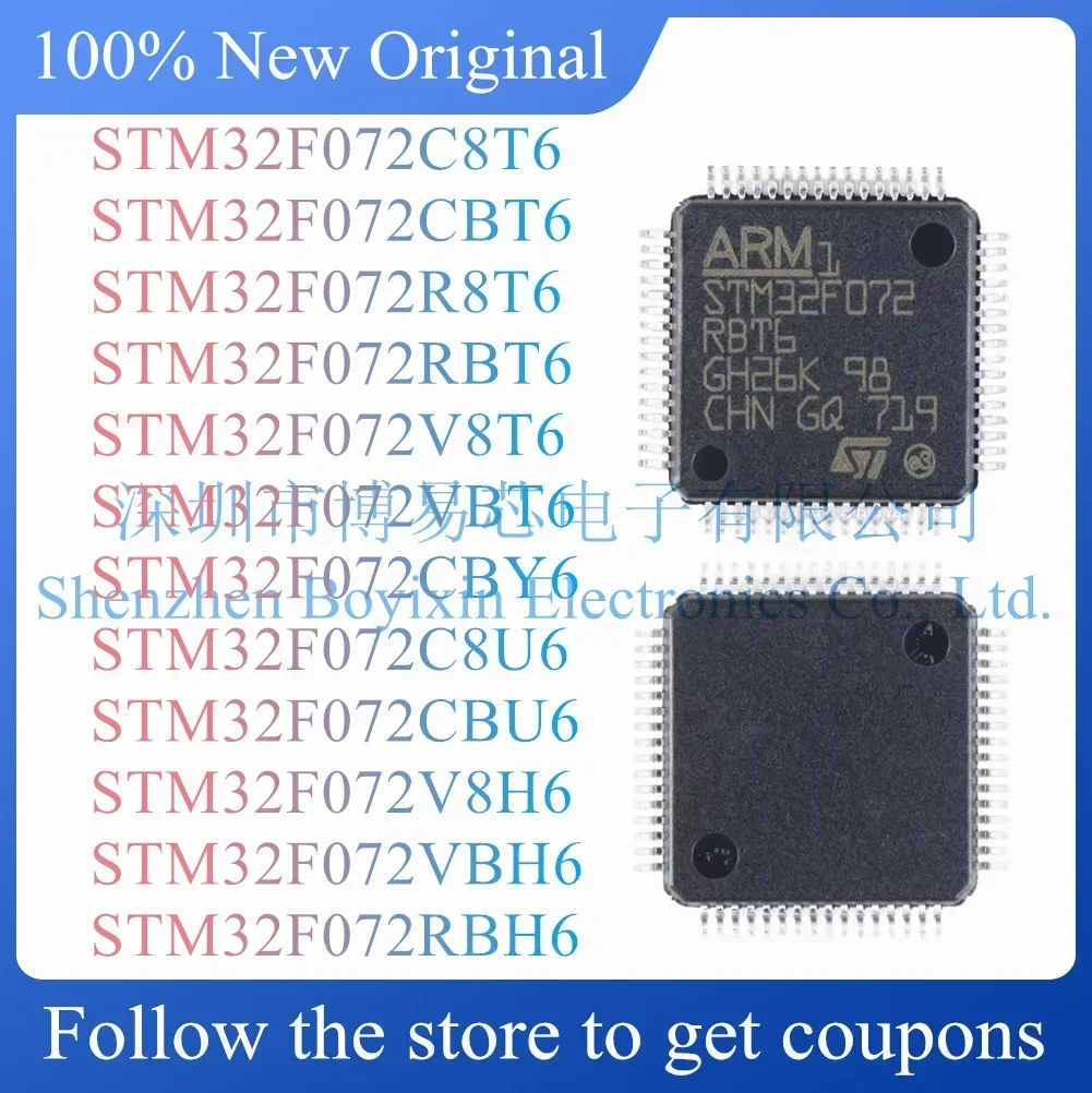 

STM32F072C8T6 STM32F072CBT6 STM32F072R8T6 STM32F072RBT6 STM32F072V8T6 STM32F072VBT6 STM32F072CBY6 C8U6 CBU6 V8H6 VBH6 RBH6