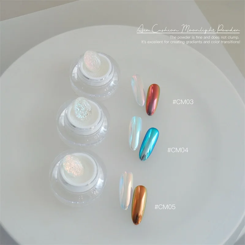 HNDO New Package Aurora Chrome Nail Powder Chameleon Rubbing Glitter Bright Shiny Effect for Manicure Decoration Pigment Dust - view 6
