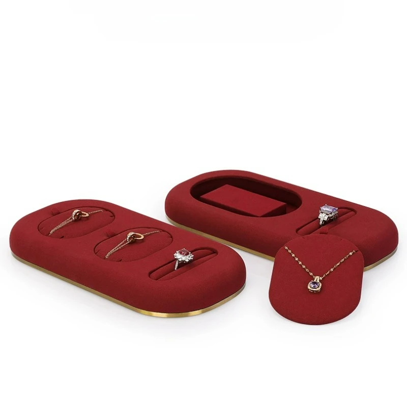Jewelry Display Tray Jewelry Counter Exhibition Display Ring Earring Bracelet Necklace Tray