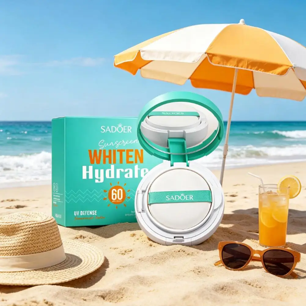 Base de Maquillaje con Protección Solar de Alta Cobertura, 12g, Aislante, Corrector, Protección Contra Rayos UV, Natural, Suave, Blanqueador, Hidratante, Cojín de Aire