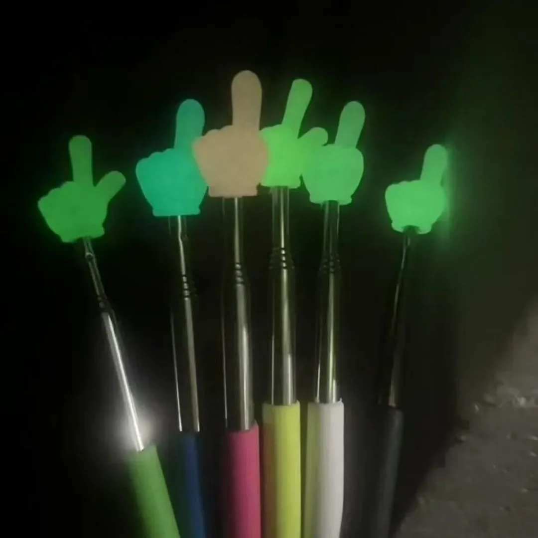 قطعة واحدة من عصا قراءة الإصبع المضيئة القابلة للسحب، الألوان عشوائية، عصا إصبع مضيئة للقراءة في الليل، دليل المعلم للاستخدام المنزلي، عصا قراءة الأصابع، اللوازم المكتبية المدرسية #5