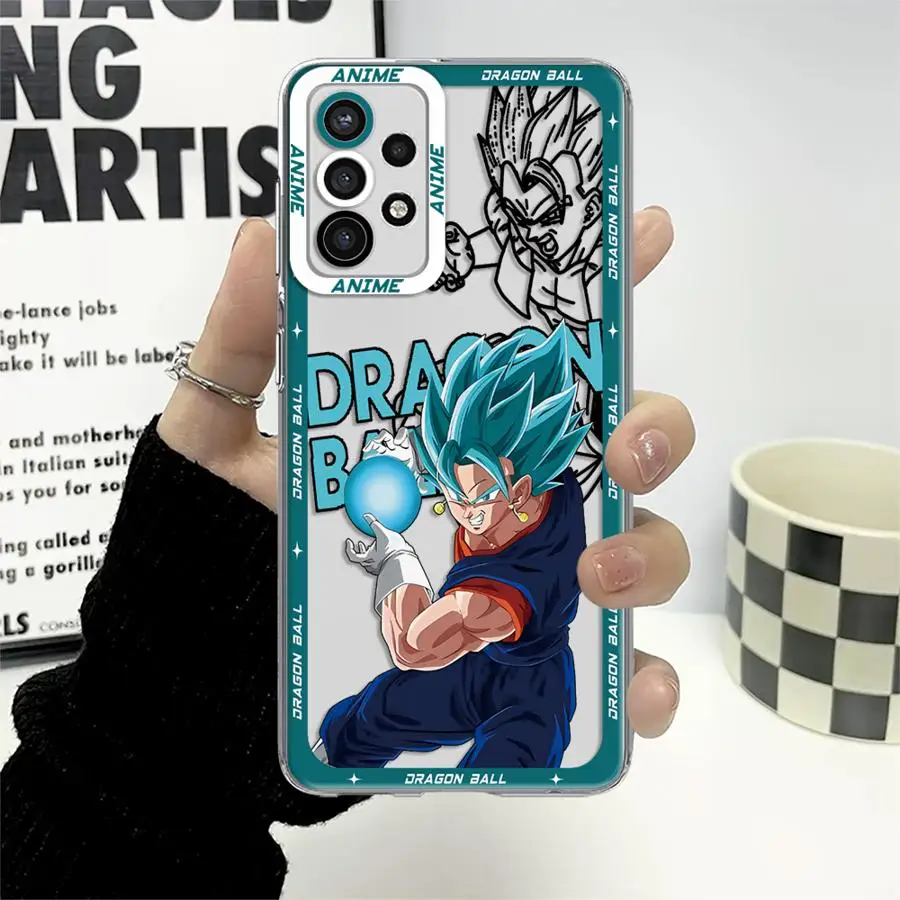 حافظة لهاتف سامسونج جالاكسي A32 A51 A50 A71 A52 A52s A72 A31 A12 A16 A17 A21s غطاء هاتف ناعم شعبي لعبة دراغون بول جوكو فيغيتا