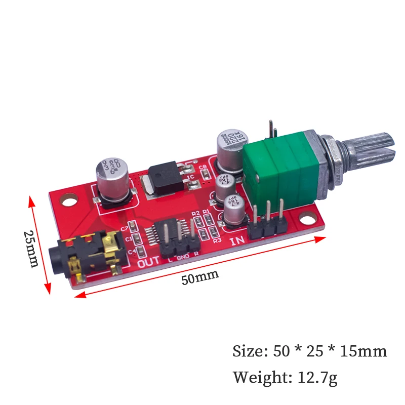 MAX4410 Headphone Amplifier Board Headset Amplifier Mini Amp For Pre-amplifier Single Battery Power 80mw*80mw