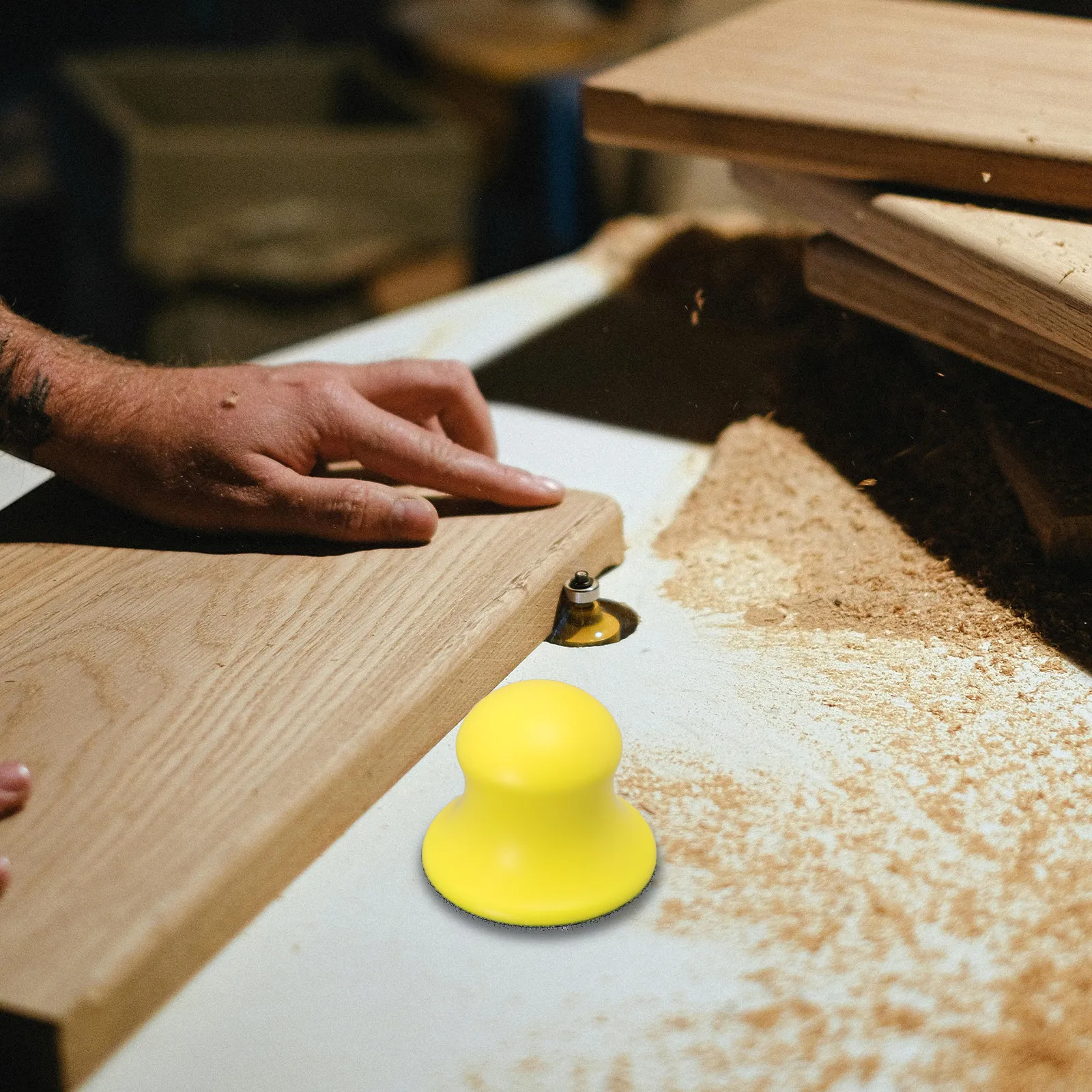 

Ручной шлифовальный блок из ПУ-пены, желтый, круглый, с самоклеящейся основой, для точной шлифовки дерева, металла, пластика, инструмент для мебели