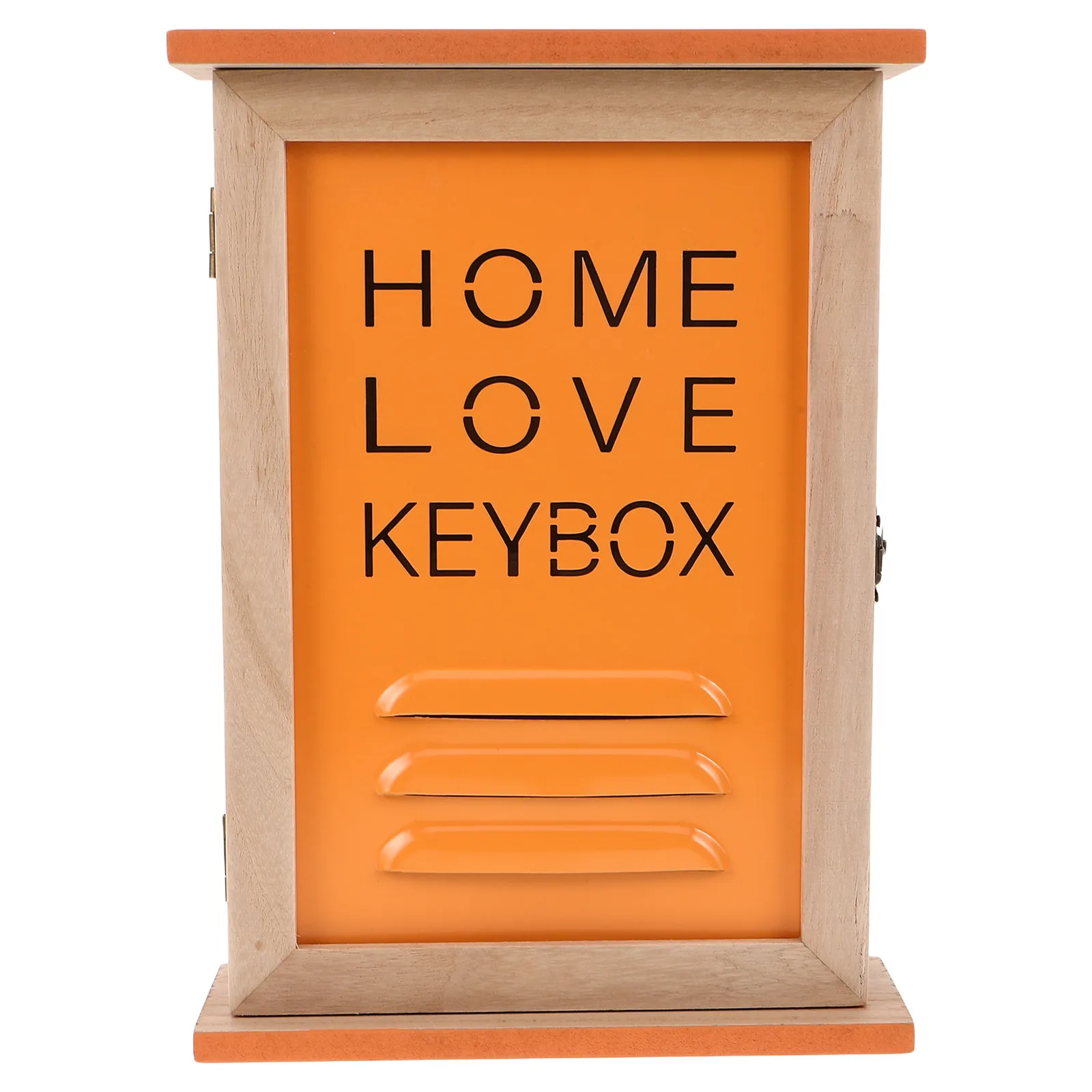 Wooden Wall-Mounted Key Holder Organizer – Decorative Entryway Hook Box for Home, Office, Living Room, Hallway, Bedroom