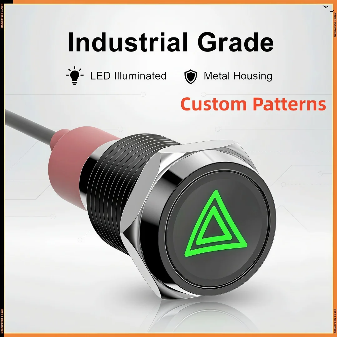 Customized 16 19mm 12V 24V LED Indicator Light Car Boat Instrument Warning Dashboard Turn Signal Pilot Light
