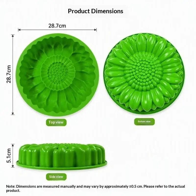Sunflower Flower Shape Reusable Concrete Stone Mold Garden Path Maker For Courtyard Lawn Terrace Outdoor DIY Use