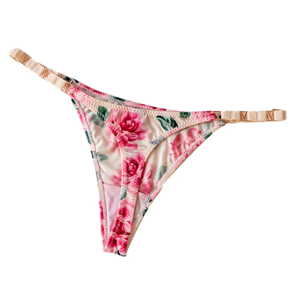 

Women Breathable High Cut G-strings Thongs T-Back Underwear Panties Elastic Fashion Female Briefs Bikini