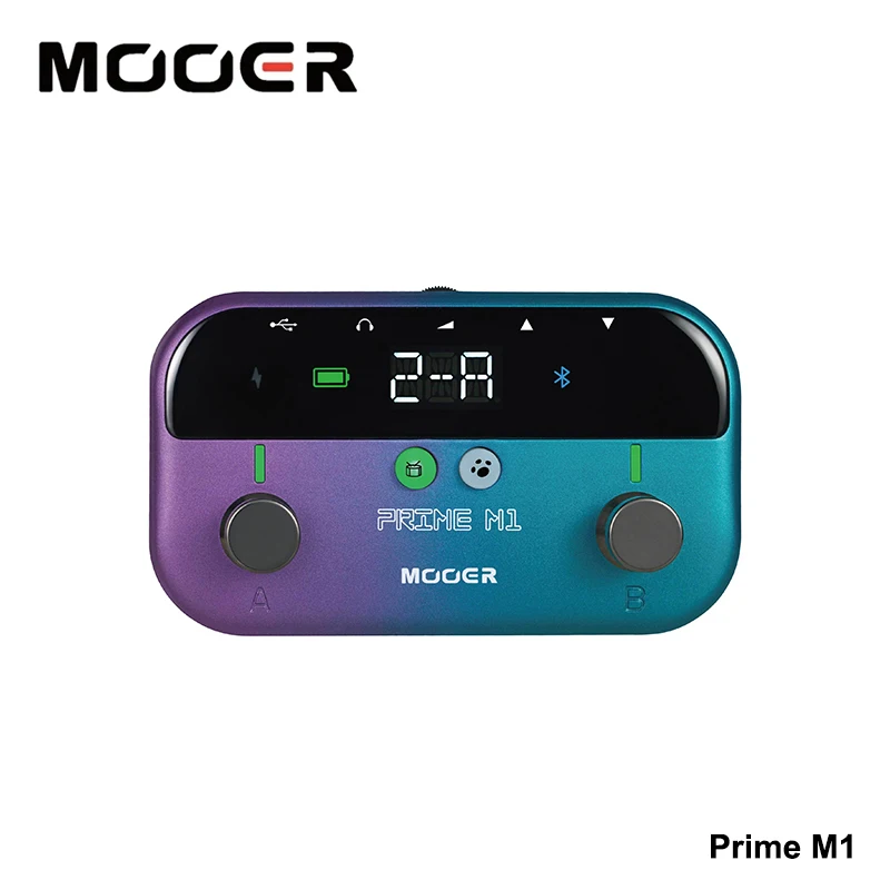 MOOER M1 Multi-Effects Processor Bass Guitar Pedals with 128 Guitar Effect Models 21 Bass Effect Models 10 Metronomes