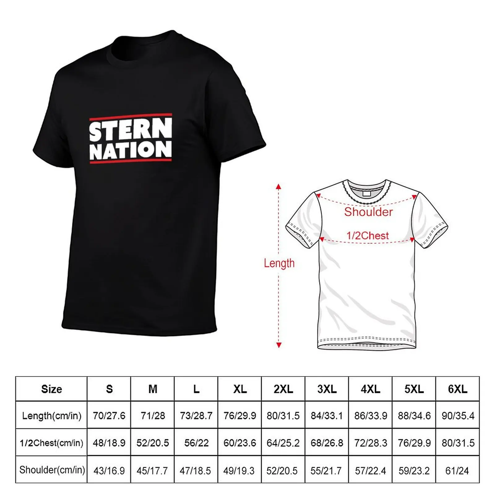 STERN NATION T-Shirt Work Daily Short Sleeve Top