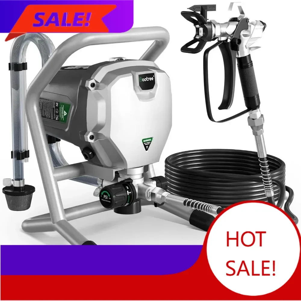 

Горячая распродажа: Профессиональный электрический безвоздушный распылитель краски с удлиненной ручкой для эффективной покраски без разбавления краски.