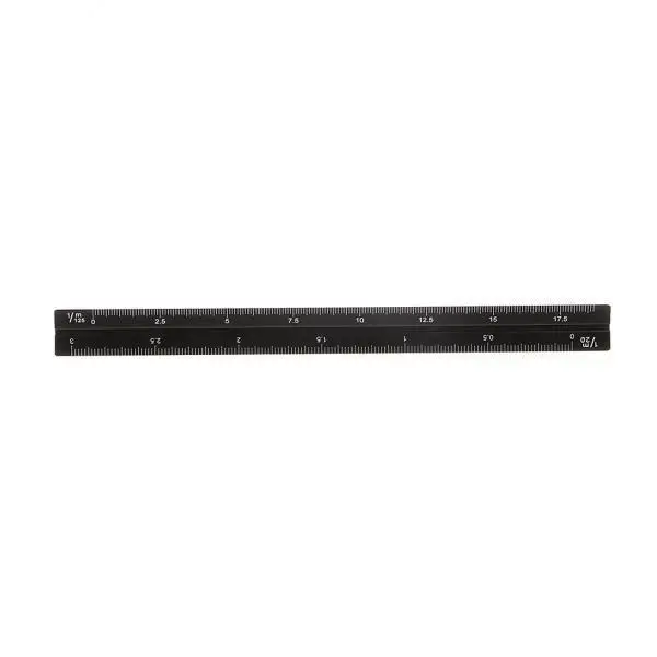 2x Metric Triangular Engineer Scale Ruler (PROFESSIONAL GRADE SOLID ALUMINUM) 15cm/30cm