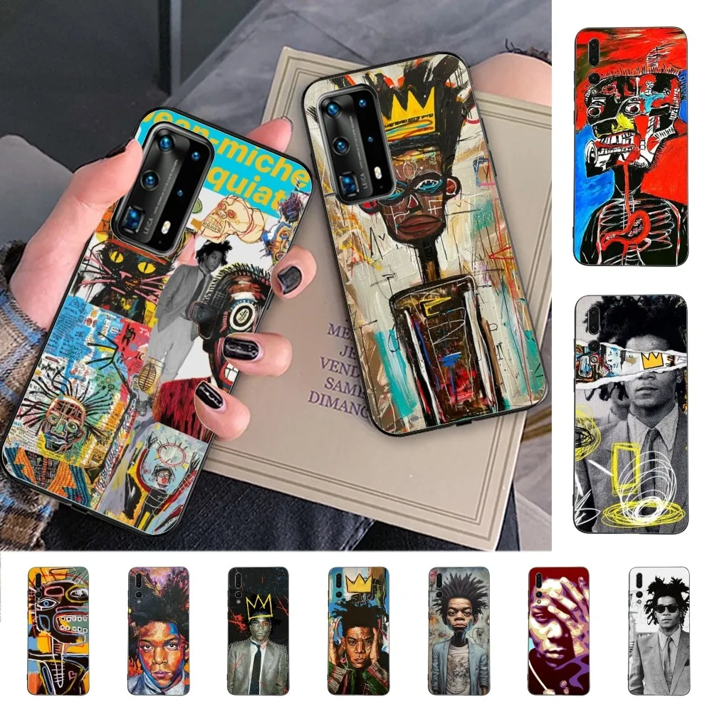 Artist J-Jean-Michel-Basquiat Phone Case For Huawei P 8 9 10 20 30 40 50 Pro Lite Psmart Honor 10 Lite 70 Mate 20lite