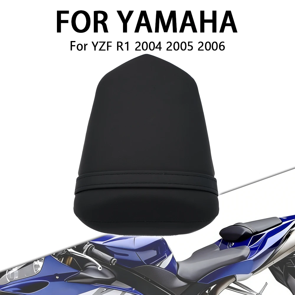 

Fit For Yamaha YZF R1 YZFR1 YZF-R1 2004 2005 2006 Black Rear Pillion Passenger Seat Cushion Motorcycle Accessories