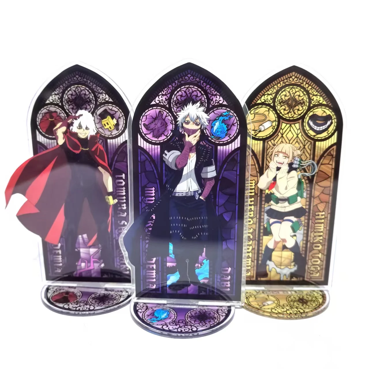 Anime Figurine My Hero School Acrylic Stand Cute Cartoon Midoriya Izuku Deku Bakugou Katsuki Model Display Desk Room Decor Fans