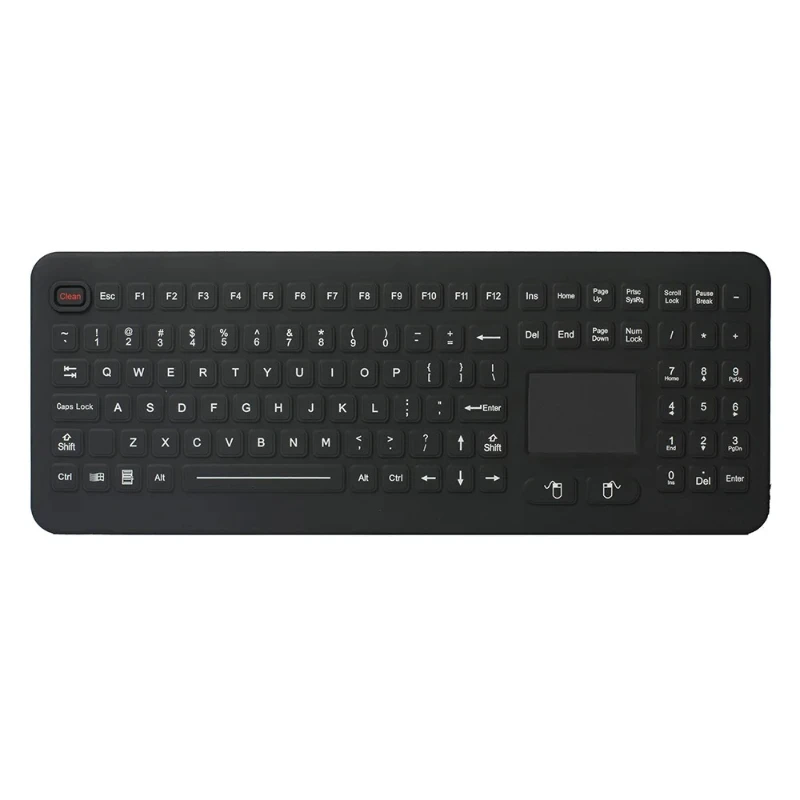 

Sealed Bio Keyboard with Touchpad Keyboard Function Keys