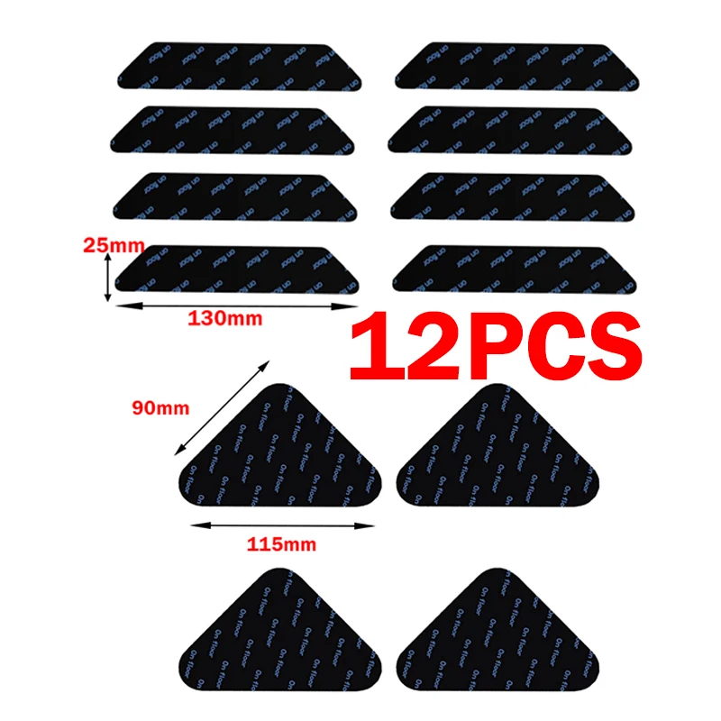 Teppich rutschfeste Aufkleber wiederverwendbar waschbar Anti Curling Teppich Patch feste Aufkleber Bodenteppich Matte Band Greifer Eckpolster Patches