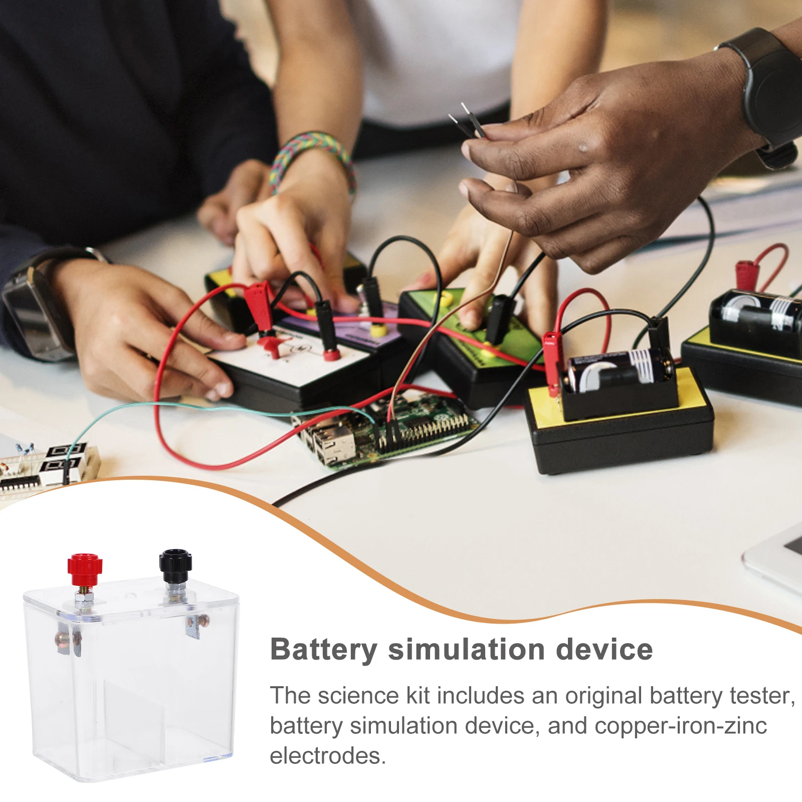 

1 set 1 Set Experiment Kit Science Experiment Material Basic Circuit Learning Electroplating Zinc Sheet Physics Teaching