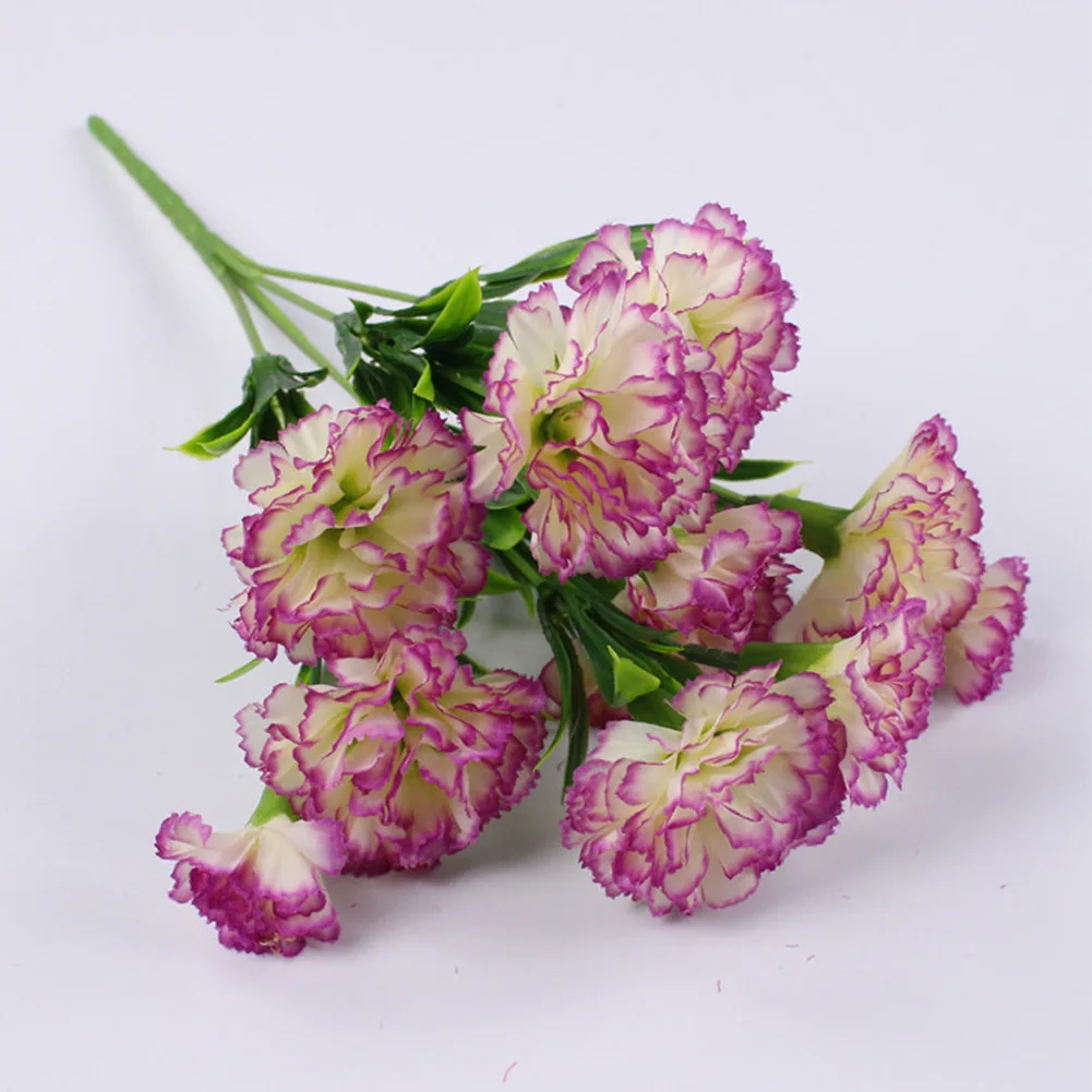 1 Blumenstrauß Nelke, UV-beständig, kein Verblassen im Freien, künstliche Blume, ewige Blumen aus Nelkenseide für Zuhause, Party, Hochzeit, Dekoration – Detail 14