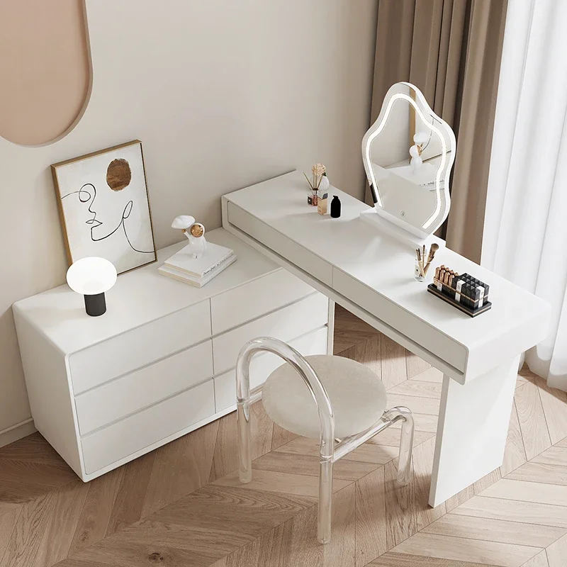 

Cabinet Makeup Dressing Table Bedroom White Storage Mirror Vanity Dressing Table Study Coiffeuse De Chambre Home Furniture