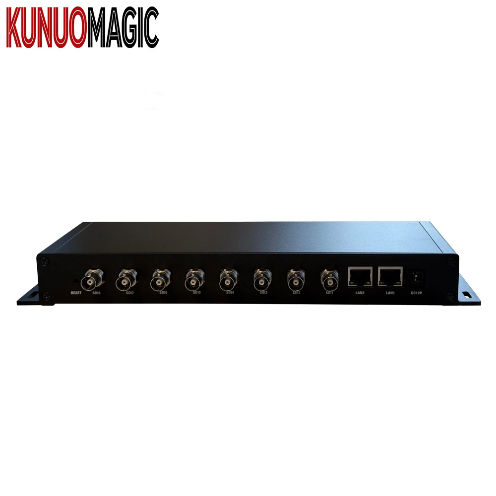 8-Channel H265 1080P Full HD Video Encoder Hardware SDI VBR CBR with AAC/MP3 Audio for Live Streaming Media Splitters Converters